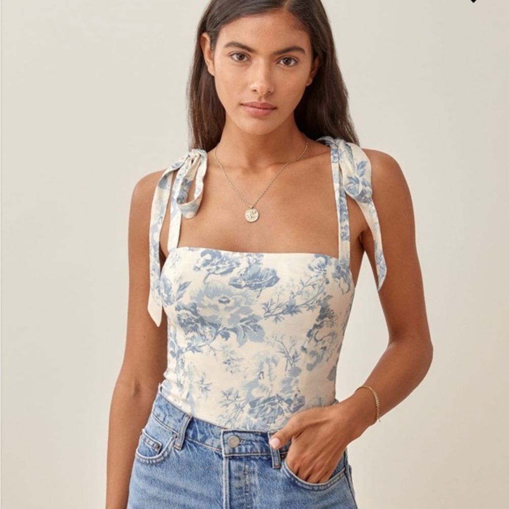 Reformation Ellora Top in Teacup *NEW*